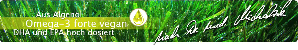 Omega-3 forte vegano - 60 cápsulas, vidrio violeta