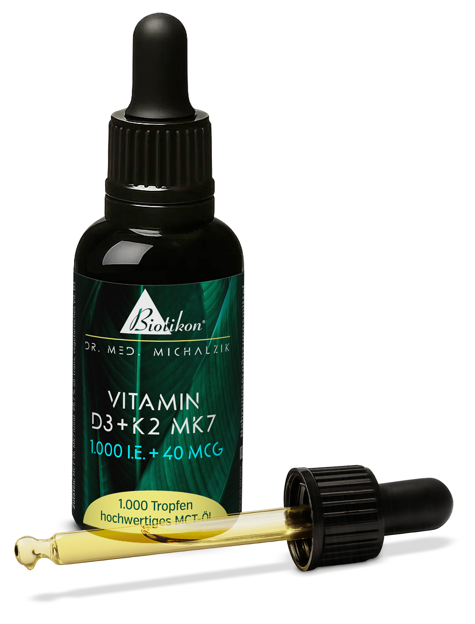 Vitamina D3 K2-1000 UI 40 mcg, frasco convencional con pipeta. Vitamina D3 K2-1000 UI 40 mcg, frasco convencional con pipeta.