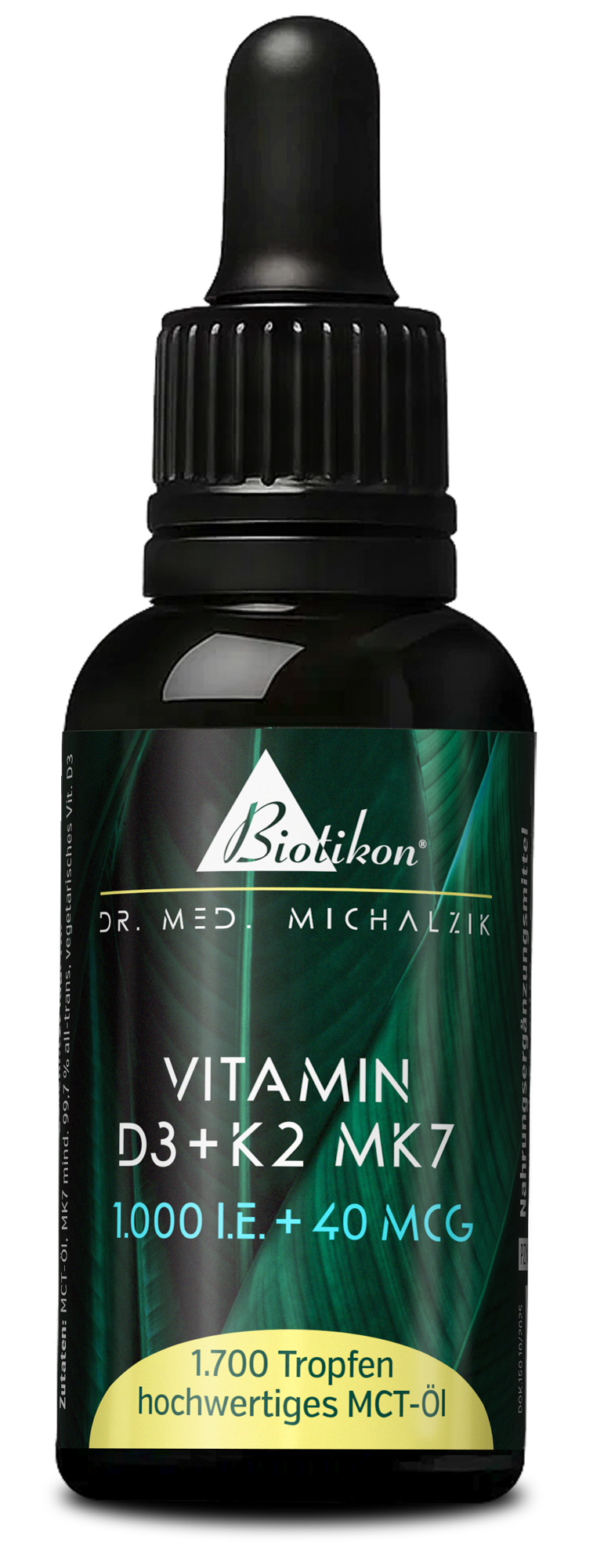 Vitamina D3 K2-1000 UI, envase convencional, parte frontal Vitamina D3 K2-1000 UI, envase convencional, parte frontal