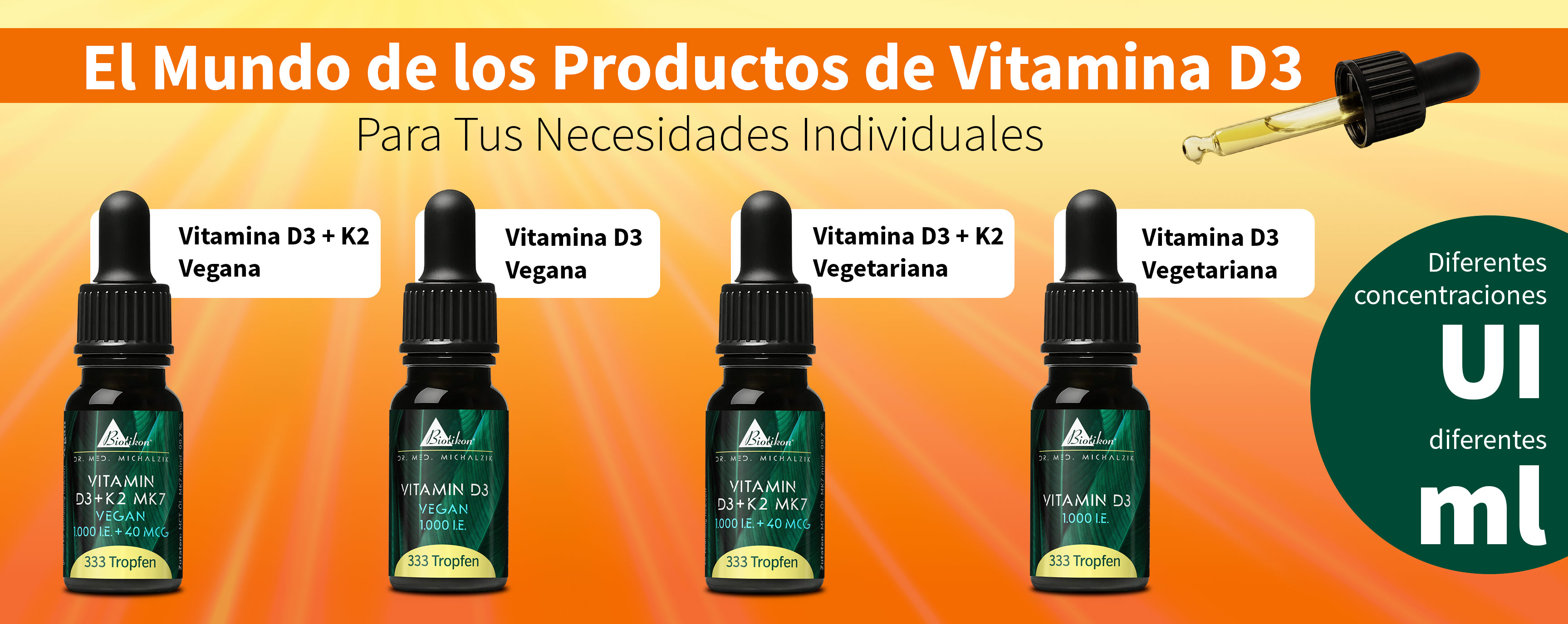Imagen de la categoría de gotas de vitamina D3 + K2 en español Imagen de la categoría de gotas de vitamina D3 + K2 en español