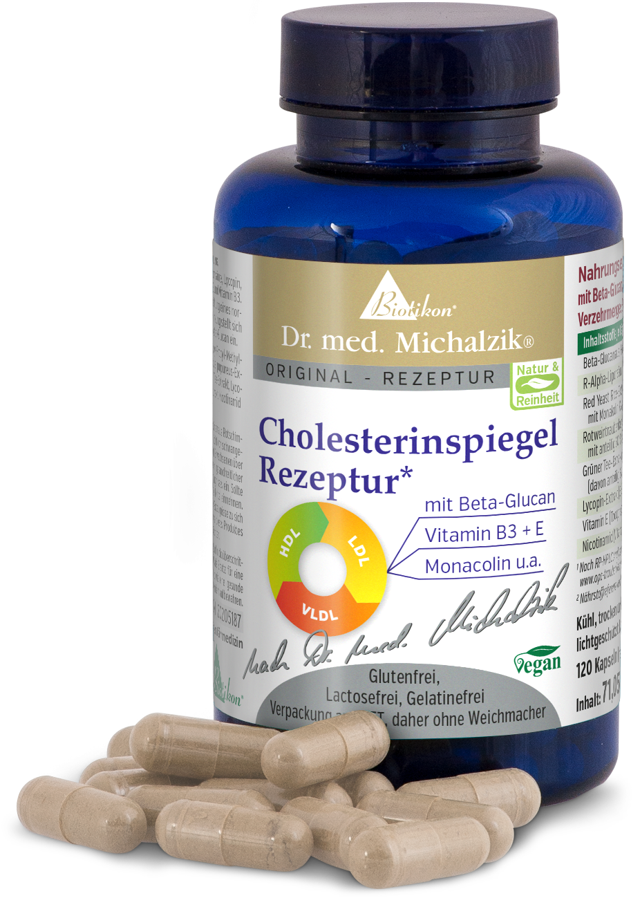 Regulador de colesterol – 90 cápsulas Cápsulas para regular el colesterol, 90 cápsulas en botella azul, vegano, sin gluten.