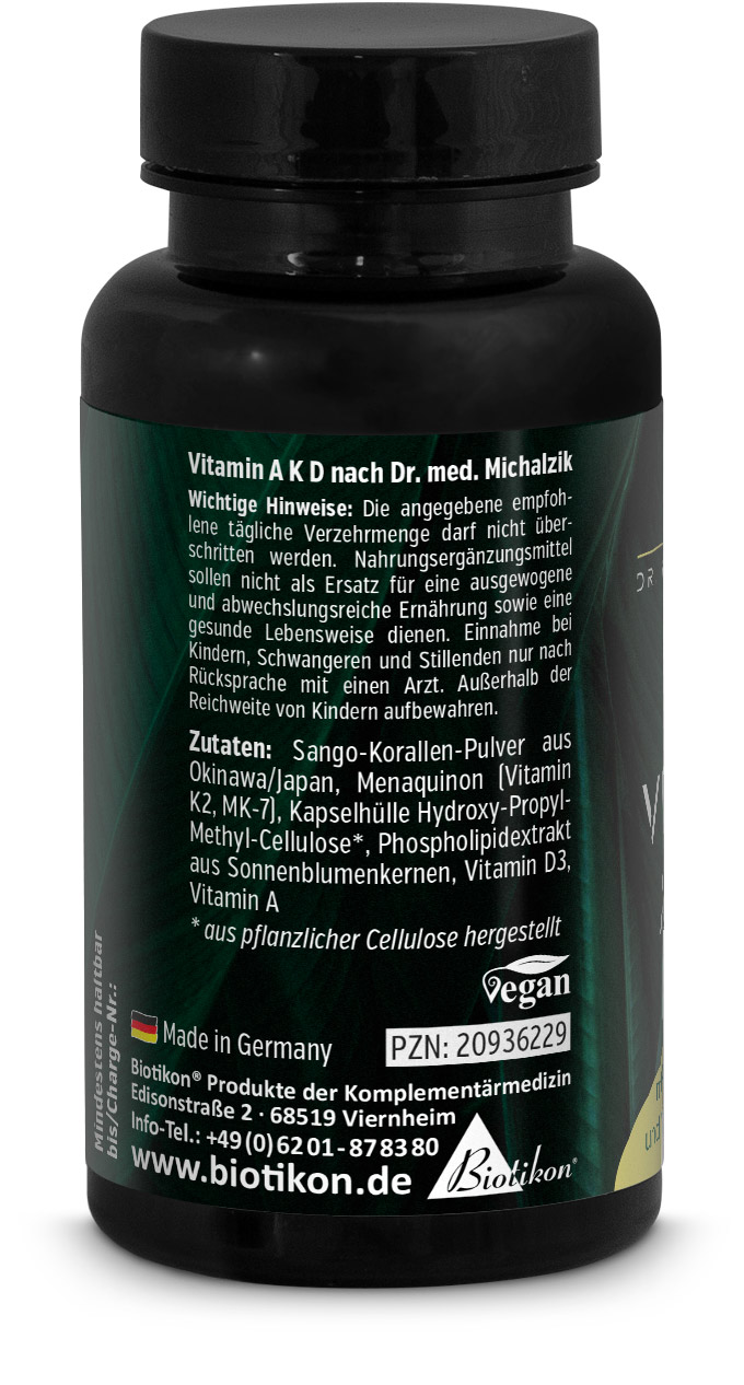 Vitamina A K D Imagen de la dosis Parte posterior 1