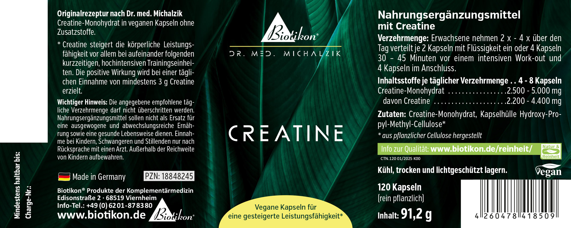 Creatina 120 cápsulas – Complemento alimenticio Creatina 120 cápsulas – Complemento alimenticio