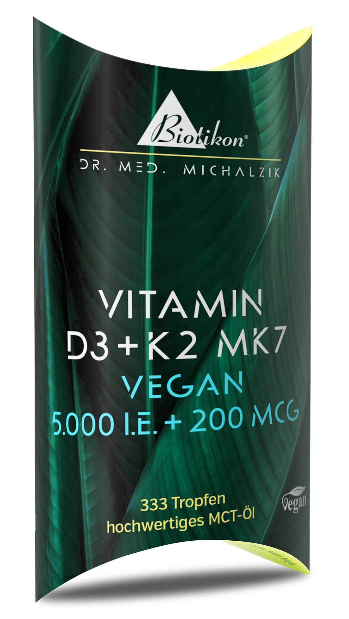 Vitamina D3 + K2 MK7 5.000 UI + 200 mcg gotas veganas