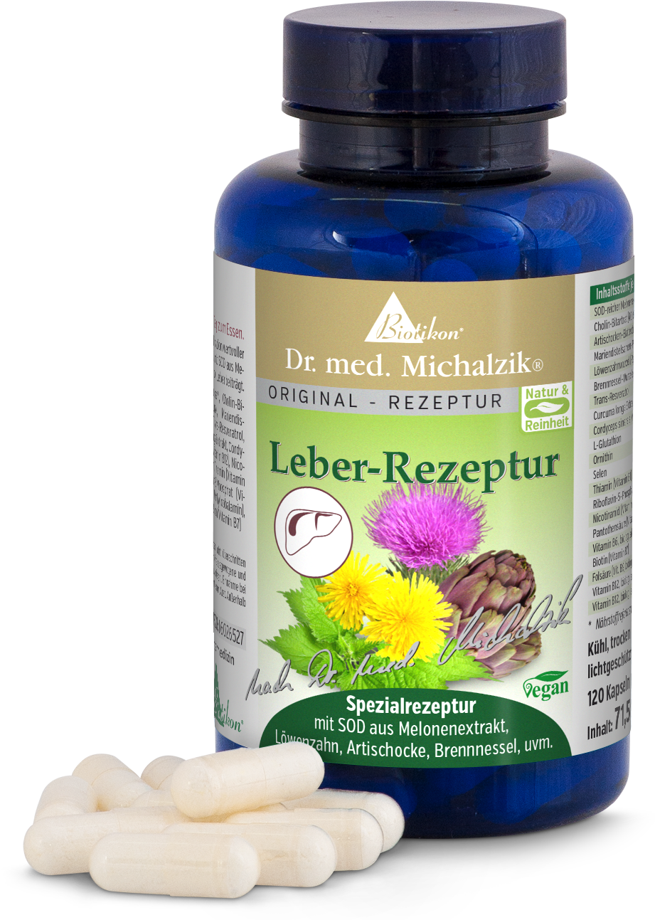 Fórmula Hepática – 120 Cápsulas Cápsulas veganas para el apoyo hepático, envase de 120 unidades, con SOD y extractos de plantas.