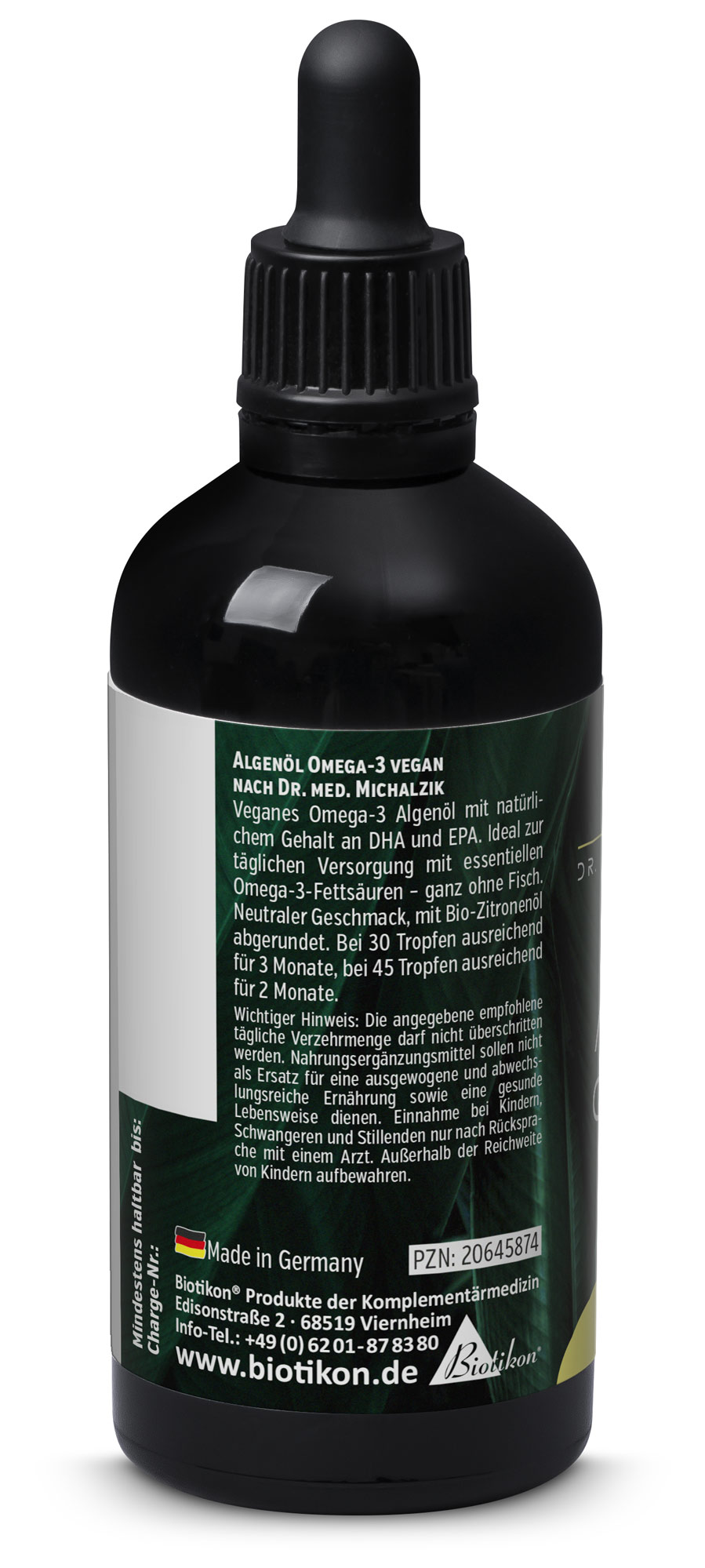 Aceite de Algas Omega-3 Vegano