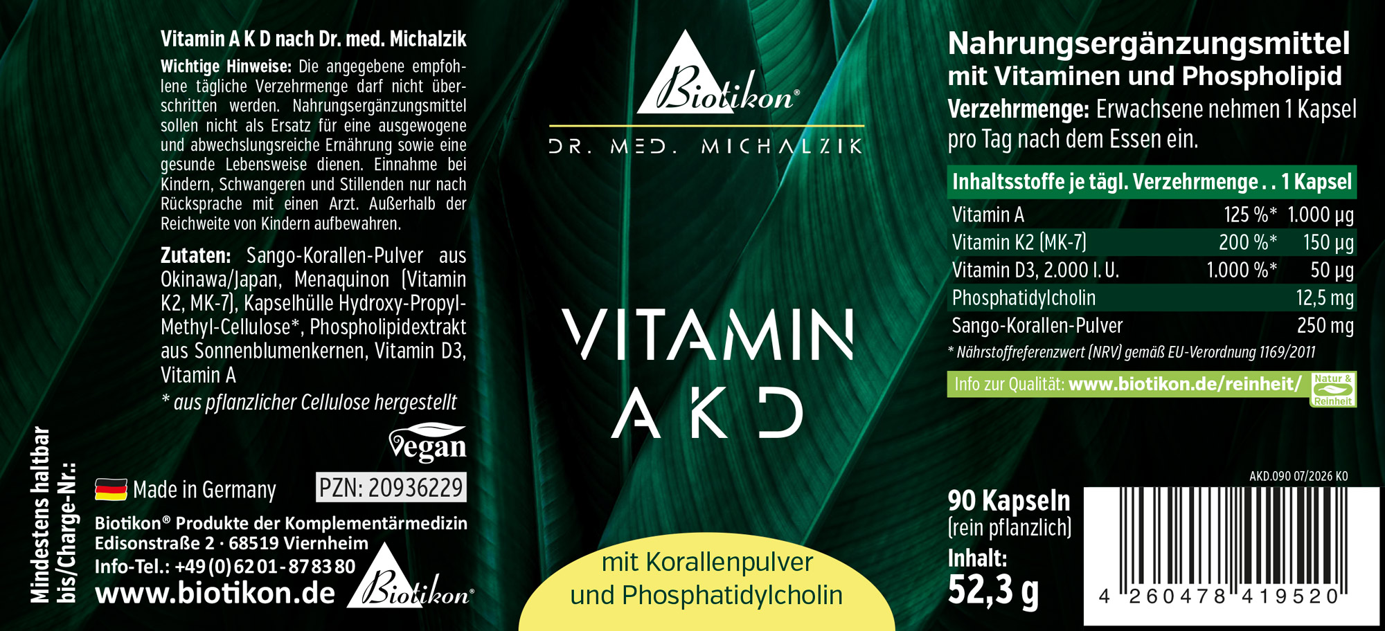 Imagen de la etiqueta Vitamina A K D