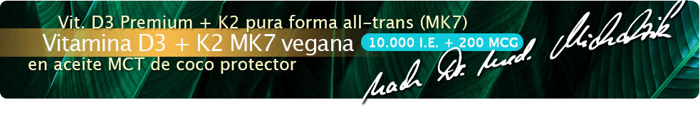 Vitamina D3 + K2 MK7 10.000 UI + 200 mcg gotas veganas