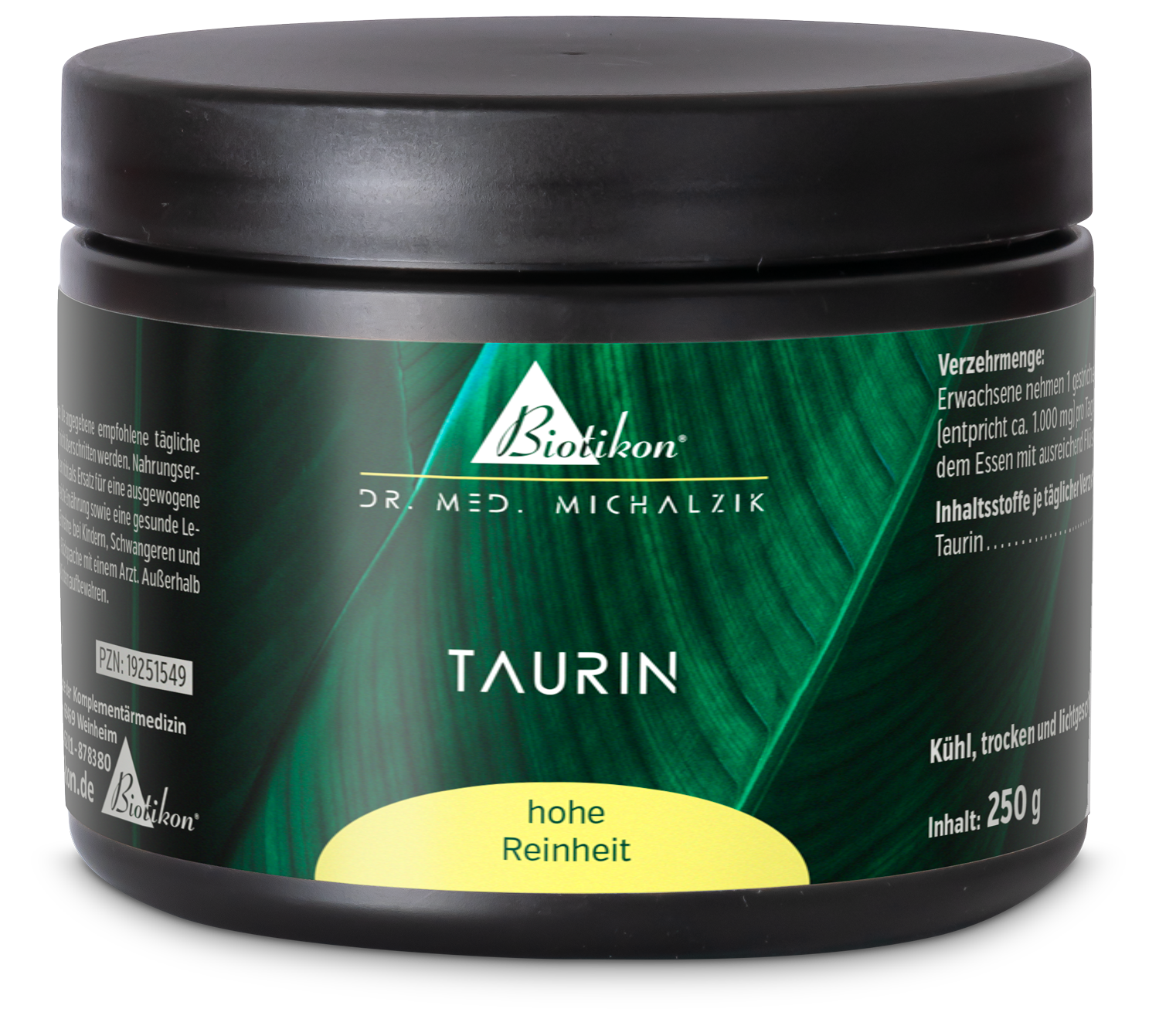 Taurina 250 g – polvo Taurina 250 g – polvo