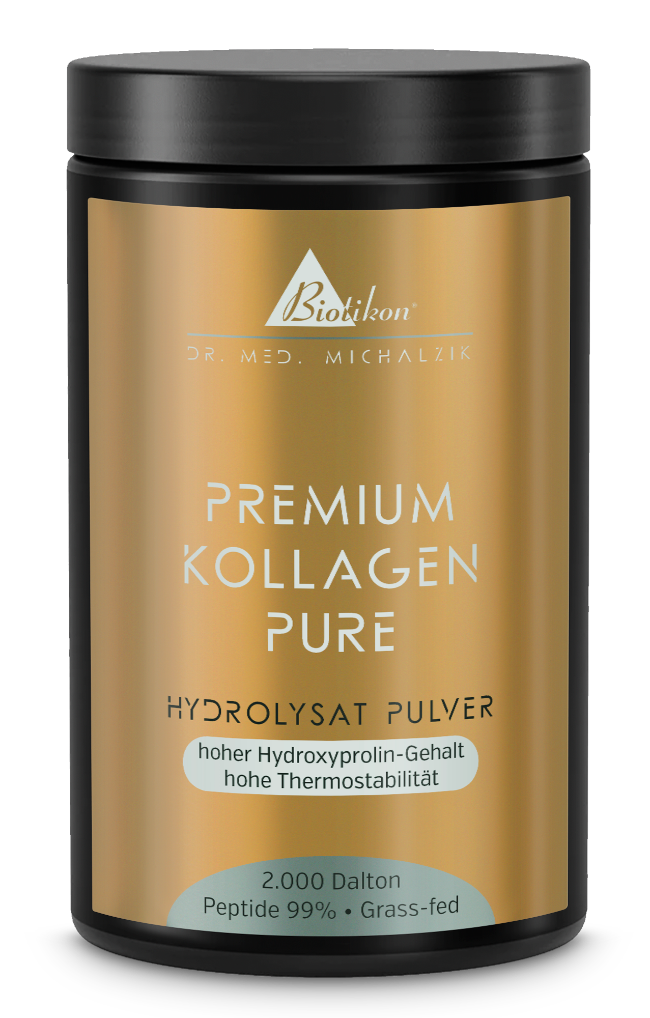 El polvo de hidrolizado de colágeno premium puede tener un aspecto frontal.